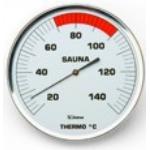 Finnsa Sauna Thermometer aus Edelstahl 