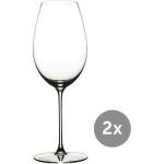 Reduzierte Moderne Riedel Vinum Weißweingläser 350 ml aus Kristall 2-teilig 