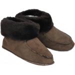 Braune SAWA Shoes Herrenpantoffeln & Herrenschlappen aus Lammfell atmungsaktiv Größe 44 für den für den Winter 