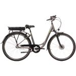 Saxonette E-Bike, Citybike, 3-Gang, 28″, RH: 45 cm, 374 W, 36 V, max. Reichweite: 100 km - silberfarben silberfarben