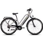 E-Bike SAXONETTE "Comfort Sport" E-Bikes silberfarben (silberfarben matt) Diamant E-Bike, integriertes Rahmenschloss, Pedelec