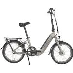 E-Bike SAXONETTE "Compact Comfort Plus" E-Bikes silberfarben (silber matt) Elektro-Falträder