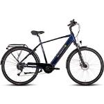 E-Bike SAXONETTE "Deluxe Sport Man" E-Bikes blau Elektro-Cityräder