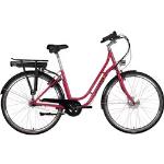 E-Bike SAXONETTE "Fashion Plus 2.0" E-Bikes rot (cranberry glänzend) Elektro-Cityräder