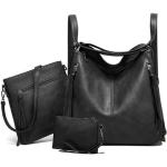 Schwarze Elegante Vegane Handtaschen Sets aus Leder für Kinder klein für Partys 