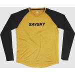 Saysky Herren Logo Pace Langarm Laufshirt gelb XL