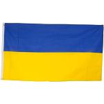 SCAMODA Bundes- und Länderflagge aus wetterfestem Material mit Metallösen, Outdoor Fahne & Flagge (Ukraine) 150x90cm
