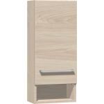 Scanbad Multo/Modern Oberschrank 1 Tür wechselbar 30 x 70 cm - Weißulme-Nachbildung - F18-1081