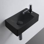 Schwarze Scarabeo Handwaschbecken & Gäste-WC-Waschtische aus Keramik 