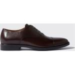 Dunkelbraune Business Scarosso Hochzeitsschuhe & Oxford Schuhe aus Kalbsleder leicht für Herren Größe 41 mit Absatzhöhe bis 3cm 