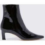Reduzierte Schwarze Lack-Optik Elegante Scarosso High Heel Stiefeletten & High Heel Boots mit Reißverschluss aus Leder für Damen Größe 38,5 mit Absatzhöhe 5cm bis 7cm 