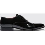 Schwarze Lack-Optik Business Scarosso Runde Hochzeitsschuhe & Oxford Schuhe aus Kalbsleder für Herren Größe 42,5 mit Absatzhöhe bis 3cm 