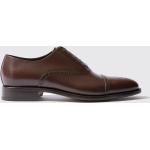 Dunkelbraune Business Scarosso Hochzeitsschuhe & Oxford Schuhe aus Kalbsleder für Herren Größe 41,5 mit Absatzhöhe bis 3cm 