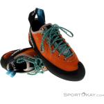 Reduzierte Orange Scarpa Helix Kletterschuhe mit Schnürsenkel aus Leder für Damen Größe 39,5 