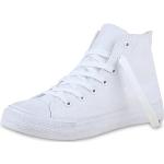 Weiße High Top Sneaker & Sneaker Boots aus Stoff für Damen Größe 38 