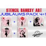 Banksy Hobbybedarf & Kreativbedarf 5-teilig 
