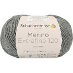 Reduzierte Graue Schachenmayr Merino Extrafine 120 Strickwolle & Strickgarne maschinenwaschbar 