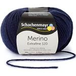 Marineblaue Schachenmayr Merino Extrafine 120 Strickwolle & Strickgarne maschinenwaschbar 