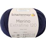 Marineblaue Schachenmayr Merino Extrafine 120 Strickwolle & Strickgarne maschinenwaschbar 