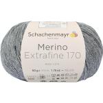 Graue Schachenmayr Merino Extrafine 170 Strickwolle & Strickgarne maschinenwaschbar 