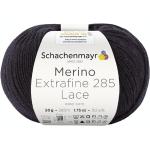 Schwarze Schachenmayr Merino Extrafine 285 Lace Strickwolle & Strickgarne maschinenwaschbar 