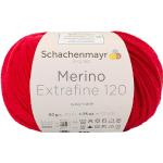 Rote Schachenmayr Merino Extrafine 120 Strickwolle & Strickgarne maschinenwaschbar 