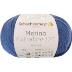 Blaue Schachenmayr Merino Extrafine 120 Strickwolle & Strickgarne maschinenwaschbar 