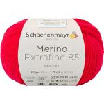 Rote Schachenmayr Merino Extrafine 85 Strickwolle & Strickgarne maschinenwaschbar 