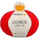 Regia Premium Cashmere, 100G Lipstick red Handstri