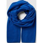 Schal aus Wolle-Kaschmir-Mix mit breiter Form One Size men Royalblau meliert