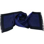 Schwarze Karo Kaschmir-Schals aus Flanell für Herren für den für den Winter 