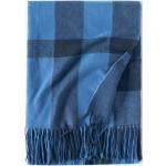Blaue Kaschmir-Schals aus Wolle für Damen für den für den Winter 
