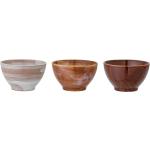 Braune Moderne Bloomingville Runde Servierschalen aus Keramik 3-teilig 