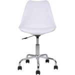 Weiße Moderne 4Home Ergonomische Bürostühle & orthopädische Bürostühle  aus PU höhenverstellbar Breite 0-50cm, Höhe 50-100cm, Tiefe 50-100cm 