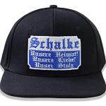 Schwarze Bestickte Schalke 04 Snapback-Caps aus Baumwolle für Herren Einheitsgröße für den für den Sommer 