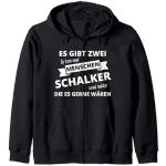 Schwarze Schalke 04 Kapuzenjacken für Herren Größe S 