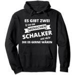 Schwarze Schalke 04 Herrenhoodies & Herrenkapuzenpullover Größe S 
