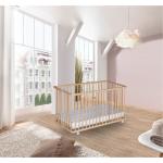 Hellbraune SCHARDT Babyzimmermöbel aus Massivholz höhenverstellbar 60x120 