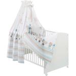 Hellbraune SCHARDT Babyzimmermöbel aus Massivholz höhenverstellbar 70x140 4-teilig 