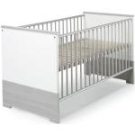 Silberne SCHARDT Eco Silber Kombi-Kinderbetten lackiert aus Massivholz 70x140 