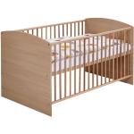 Hellbraune Moderne SCHARDT Kombi-Kinderbetten aus Massivholz 70x140 