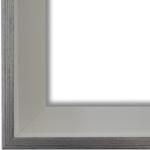 Silberne Moderne Quadratische Schattenfugenrahmen aus Massivholz 40x40 