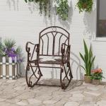Schwarze Antike Gartenstühle Metall aus Polyrattan Outdoor Breite 50-100cm, Höhe 50-100cm 