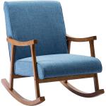 Blaue Moderne Stillstühle aus Massivholz mit Armlehne Breite 50-100cm, Höhe 50-100cm 
