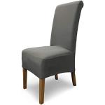 Reduzierte Graue Moderne Stuhlhussen aus Baumwolle 4-teilig 