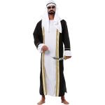 Schwarze Buttinette Scheich-Kostüme & Araber-Kostüme für Herren 