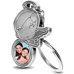 schenkYOU Premium Schutzengel Schlüsselanhänger mit Foto auf Metall – personalisierte Geschenkidee für deine Lieblingsmenschen - Muttertag, Vatertag