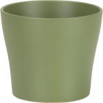 Grüne Moderne 21 cm Runde Übertöpfe 19 cm aus Keramik 
