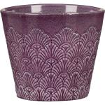 Violette Vintage Übertöpfe aus Keramik 