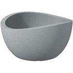 Scheurich Pflanzschale Wave Globe Bowl, Stony Grey, Kunststoff
